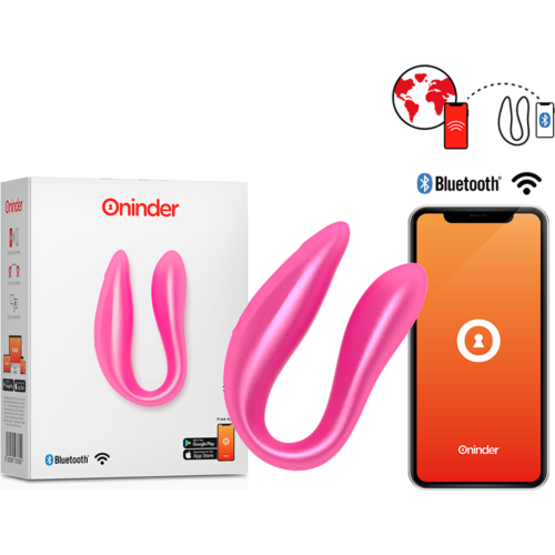G-pont vibrátor ONINDER Lisboa Pink - Kettős stimulátor