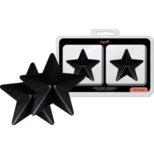 Pezoneras COQUETTE ACCESSORIES Black Stars - Újrahasználható