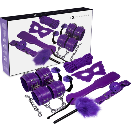 Bondage Szett EXPERIENCE Purple Sorozat 8 Darabbal
