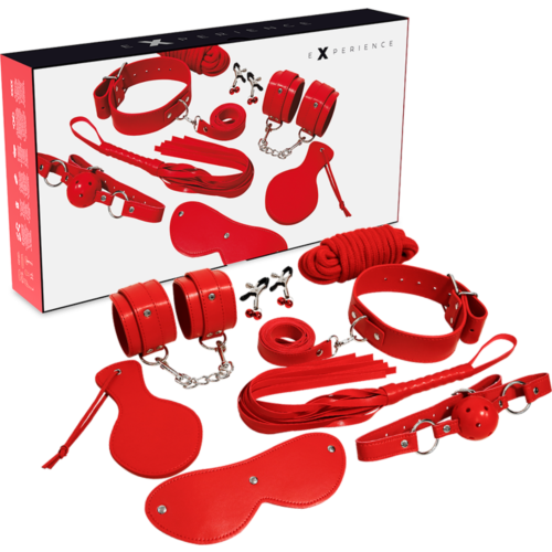 Bondage Készlet EXPERIENCE RED SERIES 8 részes