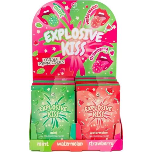 Édesség SECRETPLAY EXPLOSIVE CANDY DISPLAY – Robbanó cukorkák