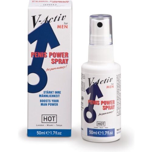 Stimuláló spray HOT V-ACTIV férfiaknak 50 ml