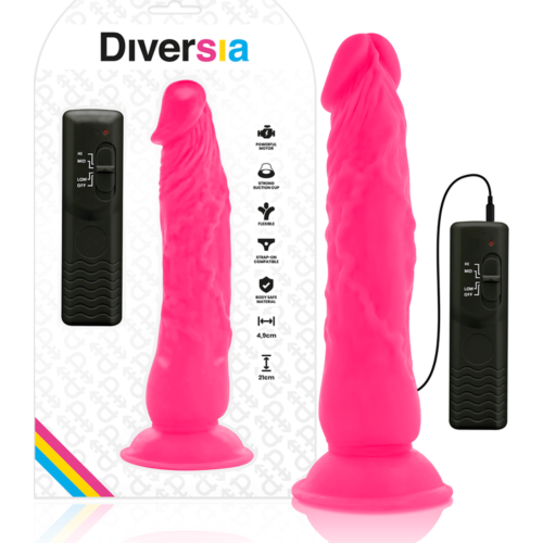 Rugalmas Vibráló Dildó DIVERSIA 21 CM