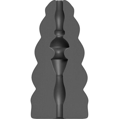 Masturbátor ALL BLACK MASTURBATOR FLICK spirális dizájnal