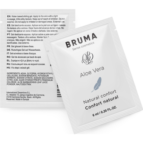 Síkosító Gel BRUMA Aloe Vera 6 ML természetes kényelemmel