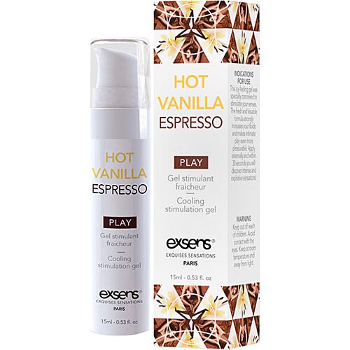 Hűsítő Stimuláló Gél Exsens Hot Vanilla Espresso 15 ml