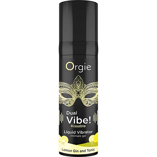 Vibrátor Orgie DUAL VIBE! Citrom gin & tonic ízű