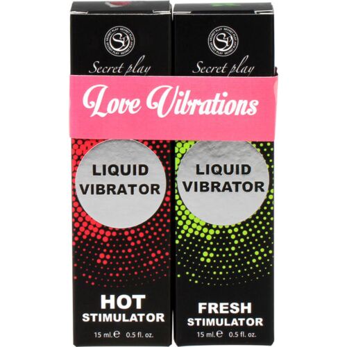 Fokozó gél SECRETPLAY LIQUID VIBRATOR LOVE VIBRATIONS PACK
