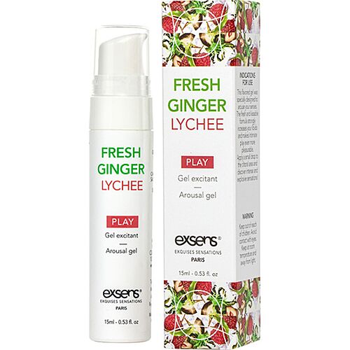 Izgató gél Exsens Fresh Ginger Litchi 15 ml - Frissítő élmény