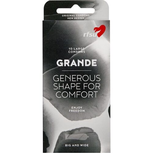 Kondom RFSU Grande | Átlátszó és síkosított