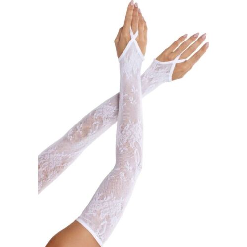 Lingerie kesztyűk LEG AVENUE EXTRA LONG virágos csipke
