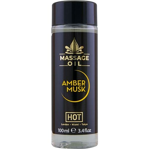 Masszázs olaj HOT Amber & Musk 100 ml - Kényeztető illat
