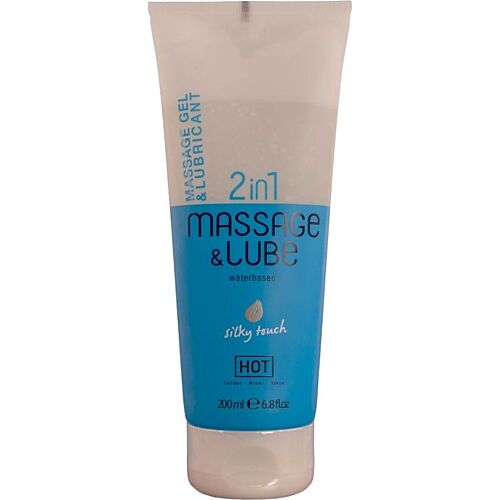 Masszázs gél HOT 2IN1 Silky Touch 200 ml