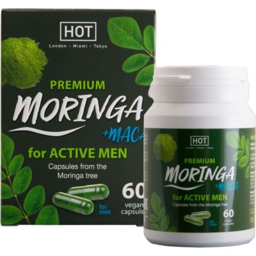 Kapszula HOT Moringa Men - Támogassa férfi vitalitását