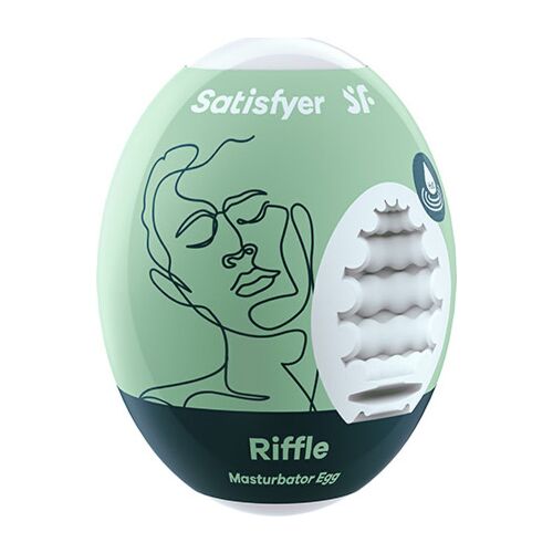Masturbátor Tojás SATISFYER RIFFLE - Valódi érzés víz hozzáadásával