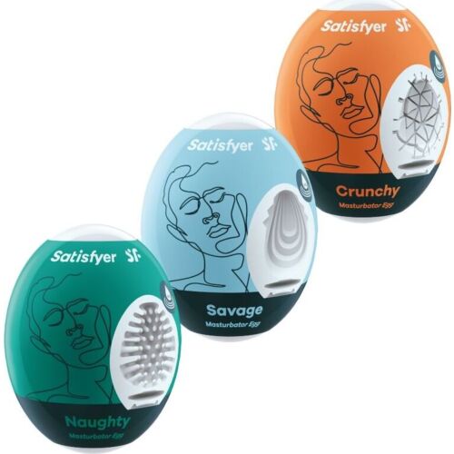 Masturbátor Tojások SATISFYER EGGS NAUGHTY, SAVAGE & CRUNCHY