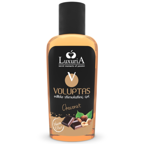 Masszázsgél INTIMATELINE LUXURIA Choconut meleg hatással