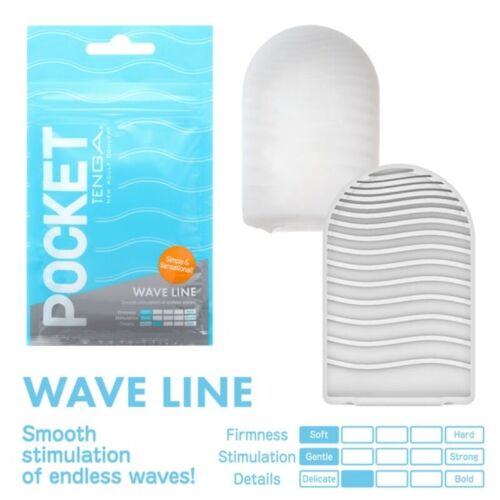 Masturbátor Tenga Pocket Wave Line kompakt kivitelben