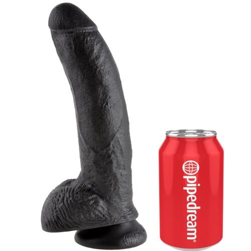 Dildo KING COCK 22.9 CM | Részletes kidolgozás és reális érzés