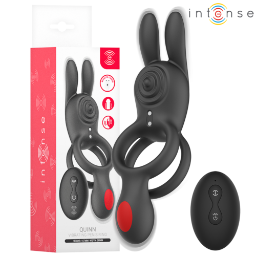 Vibrációs gyűrű INTENSE FOR HIM Quinn klitorális stimulátorral