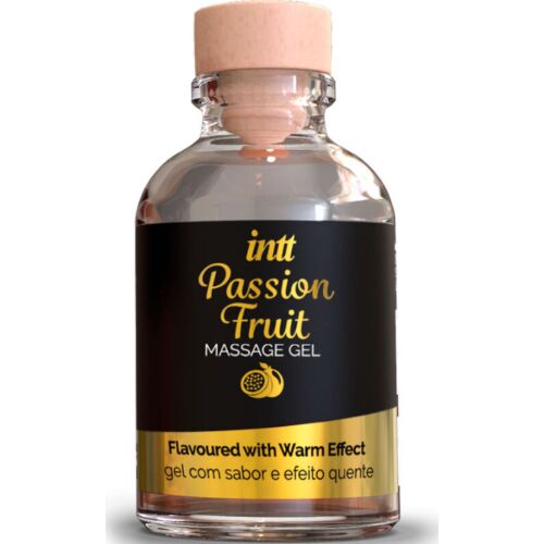 Masszázsgél INTT PASSION FRUIT - Melegítő hatás