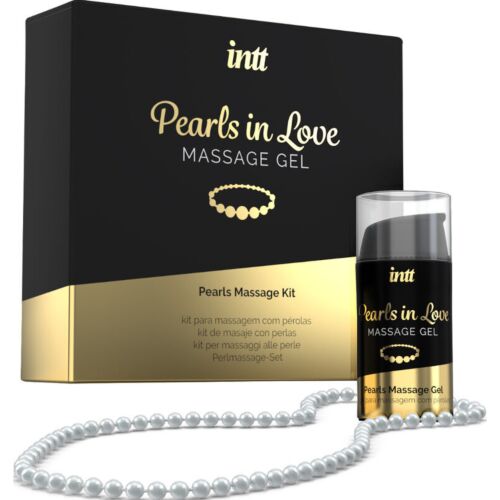 Masszázs szett INTT MASSAGE & ORAL SEX - Gyöngy nyaklánc