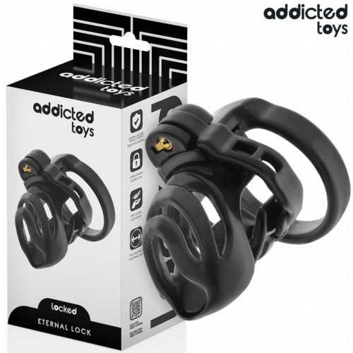 BDSM Pénisz Ketrec ADDICTED TOYS LOCKED - Örökzöld Zár