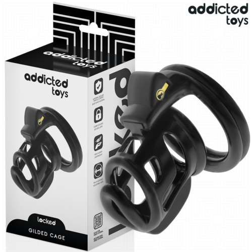 BDSM Pénisz Kert ADDICTED TOYS LOCKED - GILDEN CAGE