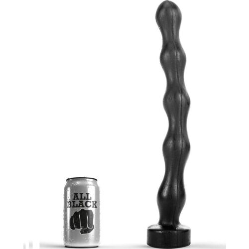 Anal gyöngyök ALL BLACK 41,5 cm változatos stimulációval