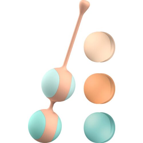Stimulátor Liebe Kewos Peach/Mint – Két motoros dizájn