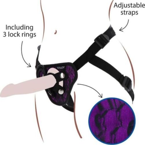Hám GET REAL - Strap-On Lace Harness
