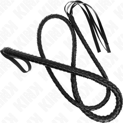 BDSM ostor KINK IMPACT & TOUCH LONG BLACK SNAKE 210 CM