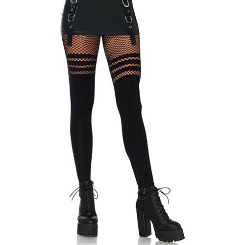 Harisnya Leg Avenue Pantyhose csíkozott hatással