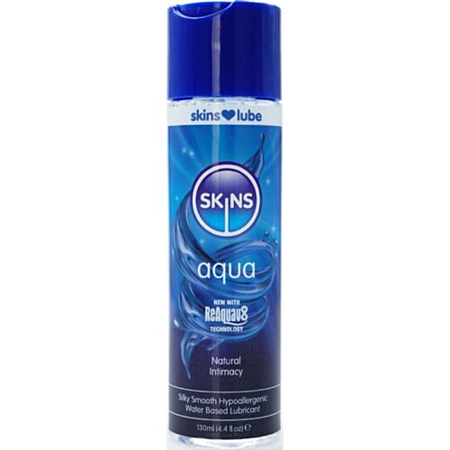 Hidroszíntetikus Lubrikáns SKINS Aqua 130 ml