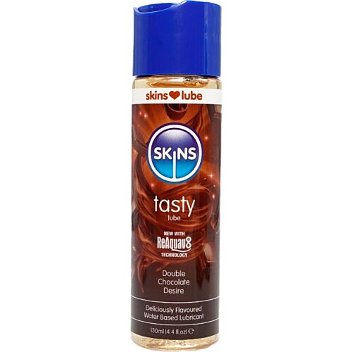 Lubrikáns SKINS Double Chocolate 130 ml - Intenzív ízélmény