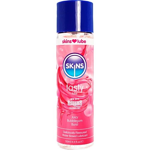 Síkosító SKINS Bubblegum 130 ML ízletes gyümölcsös ízélménnyel