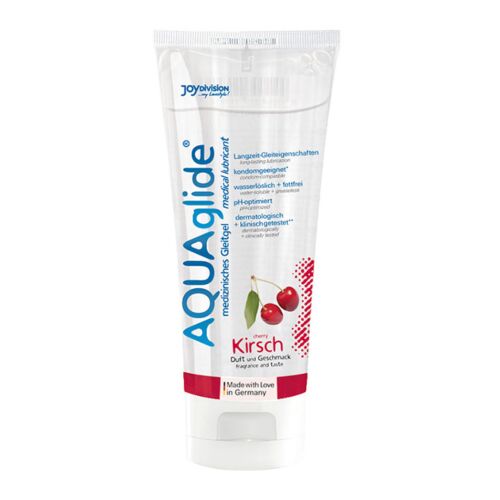 Lubrikáló Aquaglide 100 ml - Banán íz és málna aroma