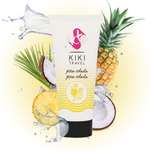 Lubrikáló KIKÍ TRAVEL Pina Colada 50 ml - Hosszan tartó csúszás