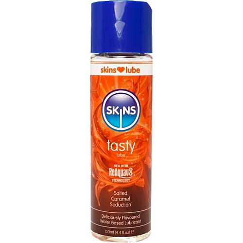 Síkosító SKINS Salted Caramel 130 ml finom ízélménnyel