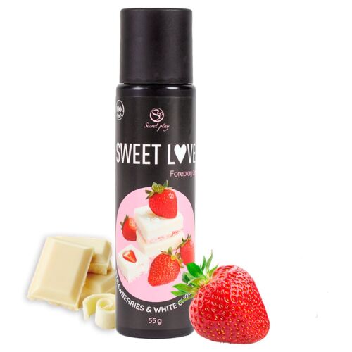 Síkosító SECRETPLAY Sweet Love eper és fehér csokoládé