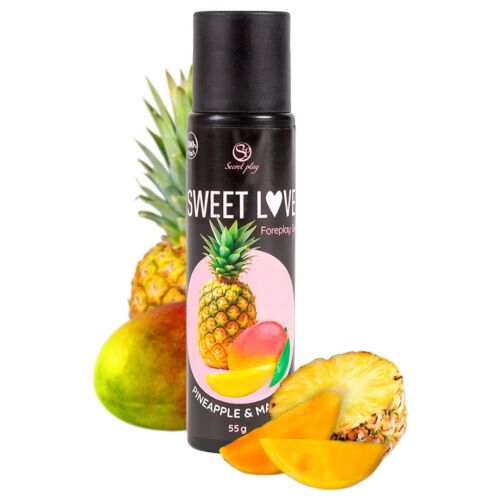 Síkosító SECRETPLAY Mango & Ananász 60 ml - Ehető élvezet