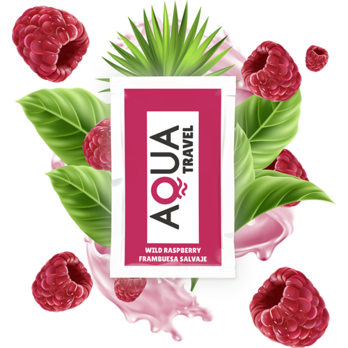 Vízbázisú Lubrikáló AQUA TRAVEL 6 ml - Vad Málna Íz