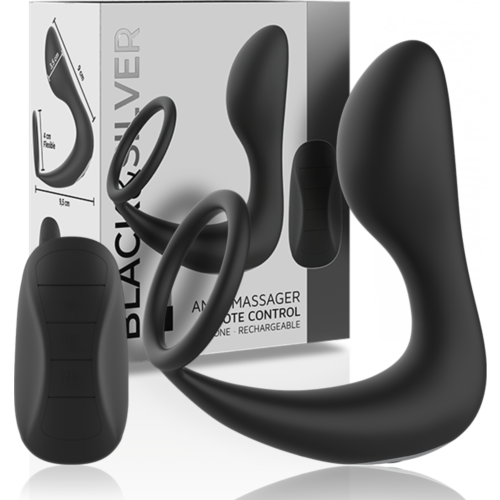 Távvezérlős análmasszírozó BLACK&SILVER