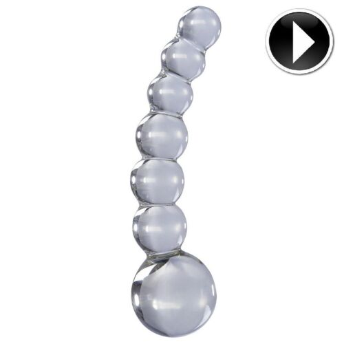 Üveg szexjáték ICICLES N. 66 - Bulbous textúra