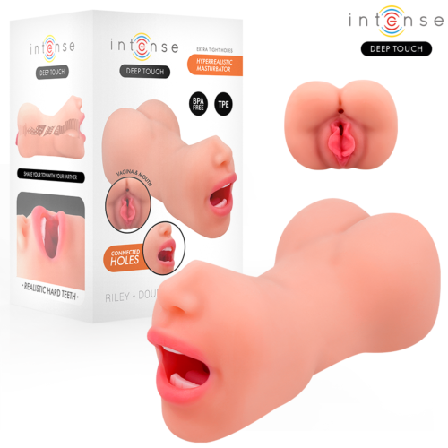 Masturbátor INTENSE BODIES Riley duális nyílásokkal