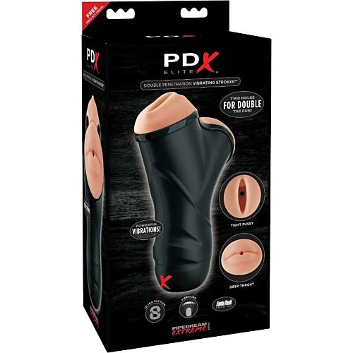 Masturbátor PDX ELITE Double Penetration Élethű Élmény