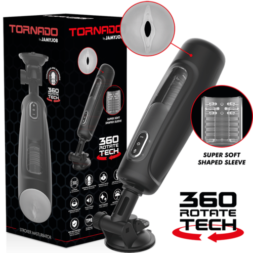 Masturbátor JAMYJOB Tornado 360 fokos forgás