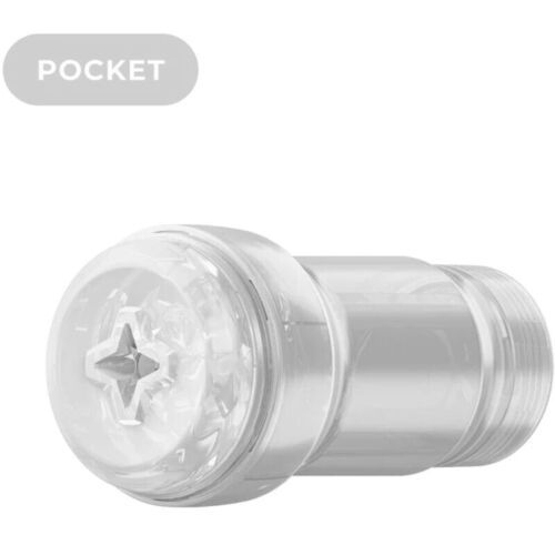 Maszturbátor KIIROO Feel Pocket Stroker Crystal átlátható dizájnnal