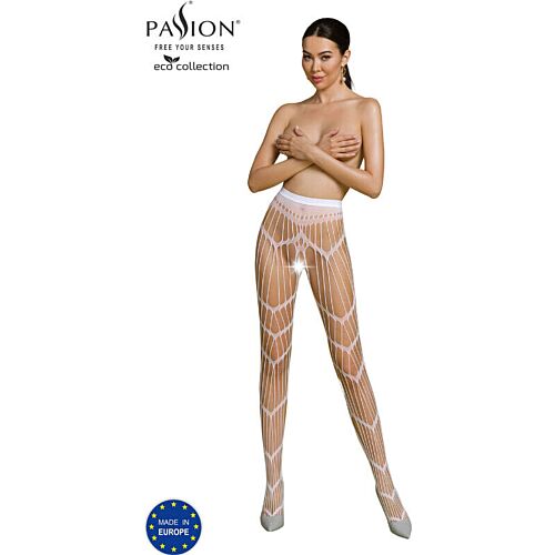 Sexy bodystocking PASSION WOMAN ECO S006 fehér színben