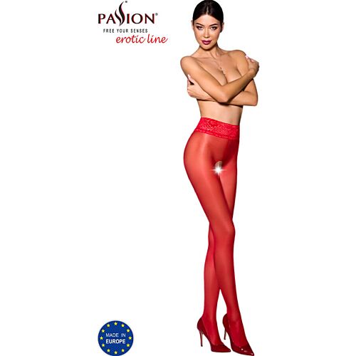 Harisnya PASSION WOMAN GARTER & STOCK 008 Red